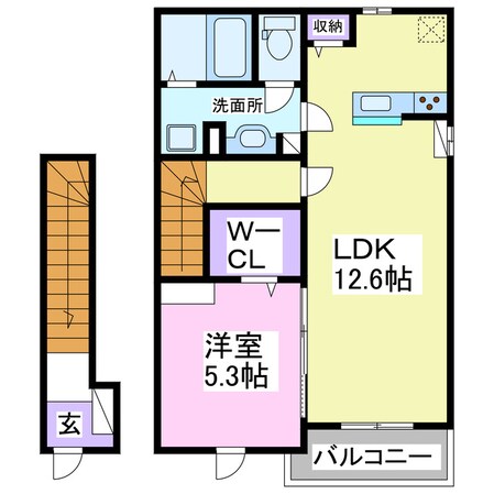 アウラ茂原　桜の物件間取画像